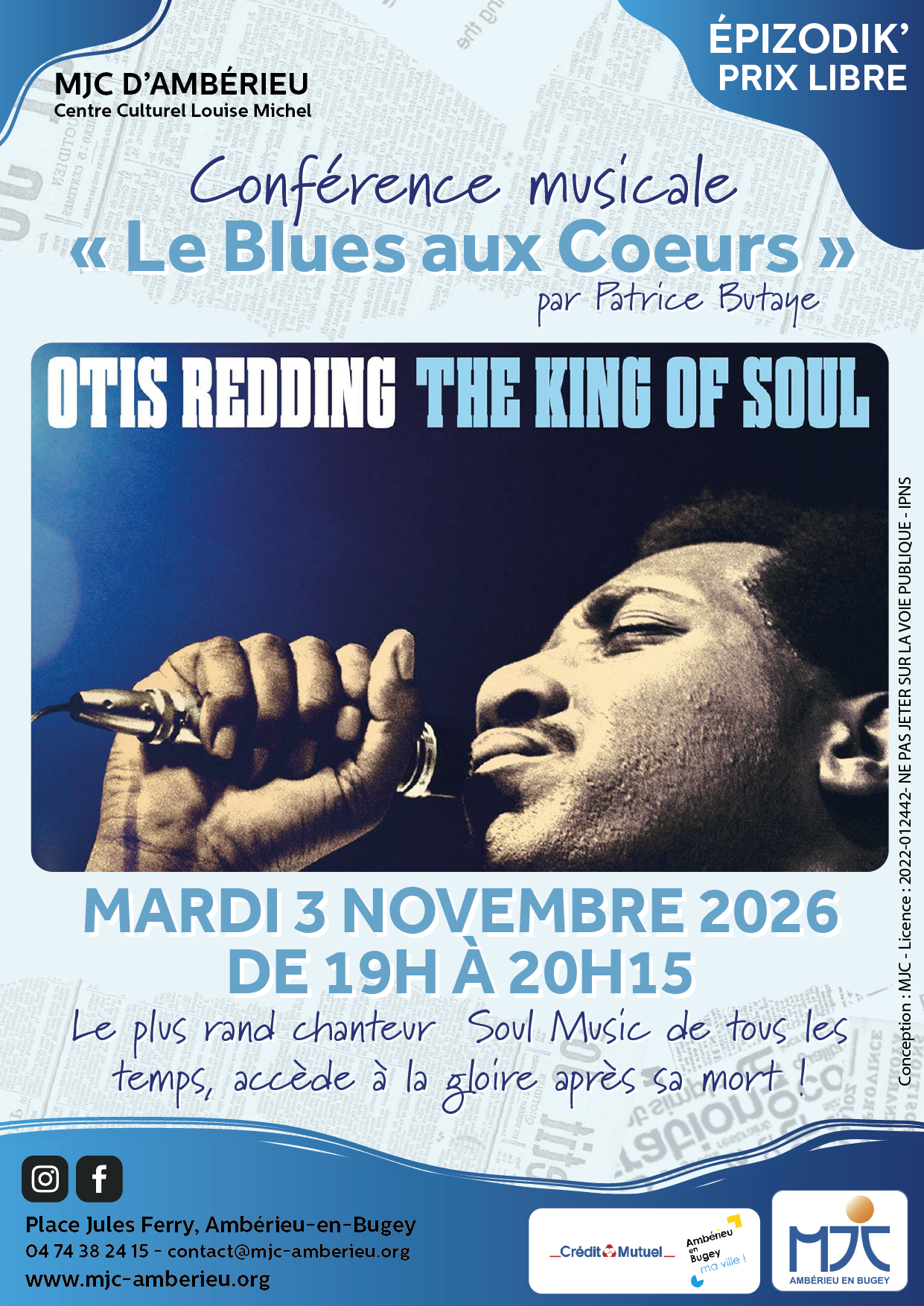 Conférence Musicale : Otis Redding
